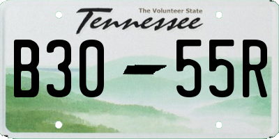 TN license plate B3055R