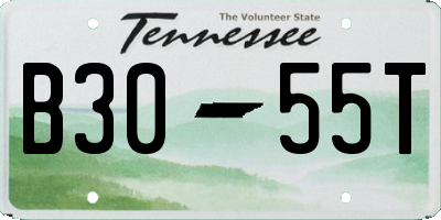 TN license plate B3055T
