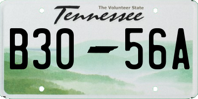 TN license plate B3056A
