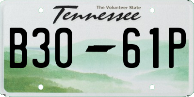 TN license plate B3061P