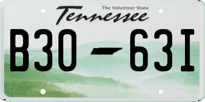TN license plate B3063I