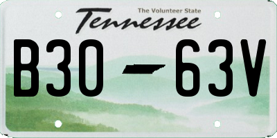 TN license plate B3063V
