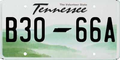 TN license plate B3066A