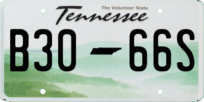 TN license plate B3066S