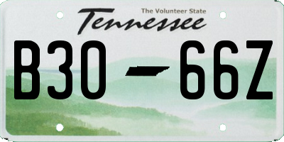 TN license plate B3066Z