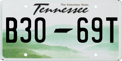 TN license plate B3069T