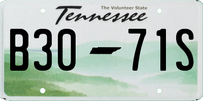 TN license plate B3071S