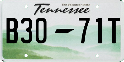TN license plate B3071T