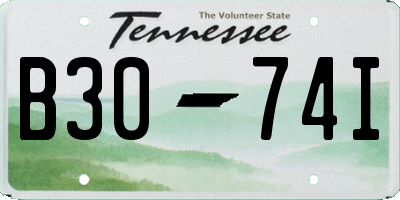 TN license plate B3074I