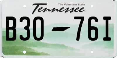 TN license plate B3076I
