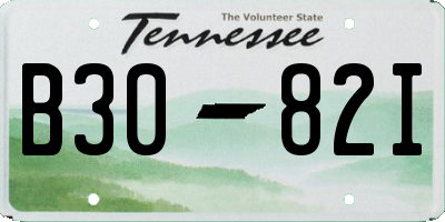 TN license plate B3082I