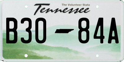 TN license plate B3084A