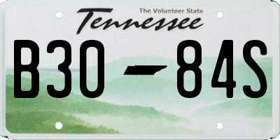 TN license plate B3084S