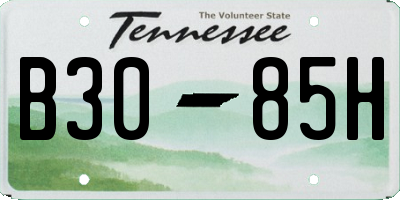 TN license plate B3085H