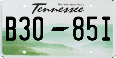 TN license plate B3085I