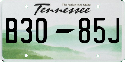 TN license plate B3085J