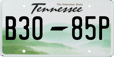 TN license plate B3085P