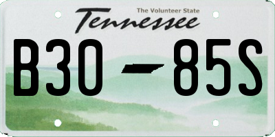 TN license plate B3085S