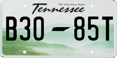 TN license plate B3085T