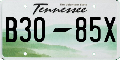 TN license plate B3085X
