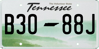 TN license plate B3088J