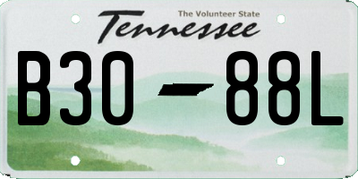 TN license plate B3088L