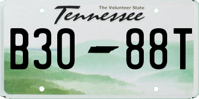 TN license plate B3088T