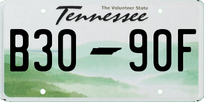 TN license plate B3090F