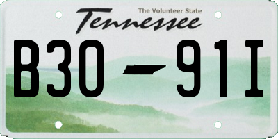 TN license plate B3091I