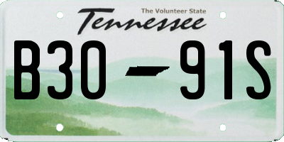 TN license plate B3091S