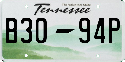 TN license plate B3094P