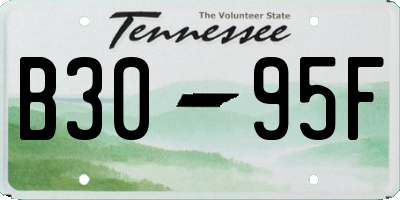 TN license plate B3095F