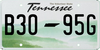TN license plate B3095G