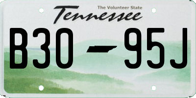TN license plate B3095J