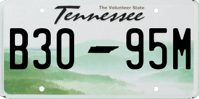 TN license plate B3095M
