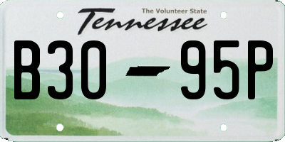 TN license plate B3095P