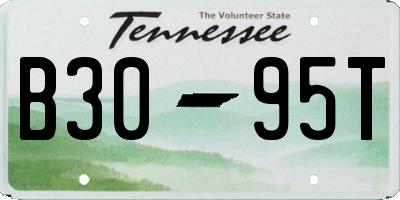 TN license plate B3095T