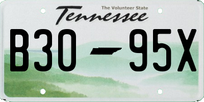 TN license plate B3095X