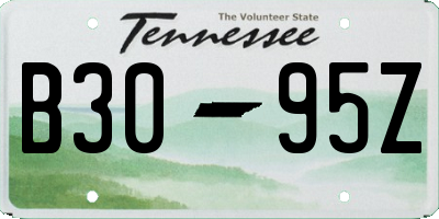 TN license plate B3095Z
