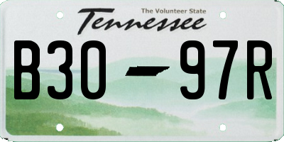 TN license plate B3097R