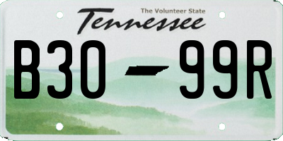 TN license plate B3099R