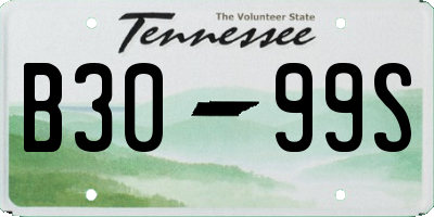 TN license plate B3099S