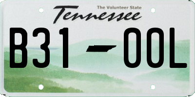TN license plate B3100L