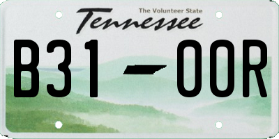 TN license plate B3100R