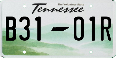 TN license plate B3101R