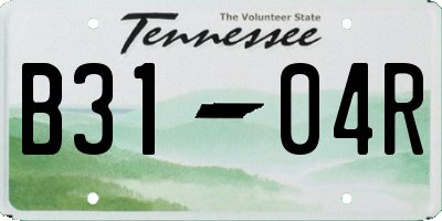 TN license plate B3104R