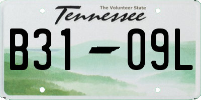 TN license plate B3109L
