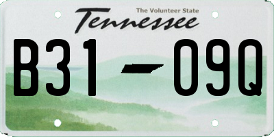 TN license plate B3109Q