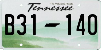 TN license plate B3114O