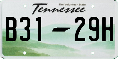 TN license plate B3129H